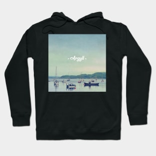 Argyll Coastline With Boats Hoodie